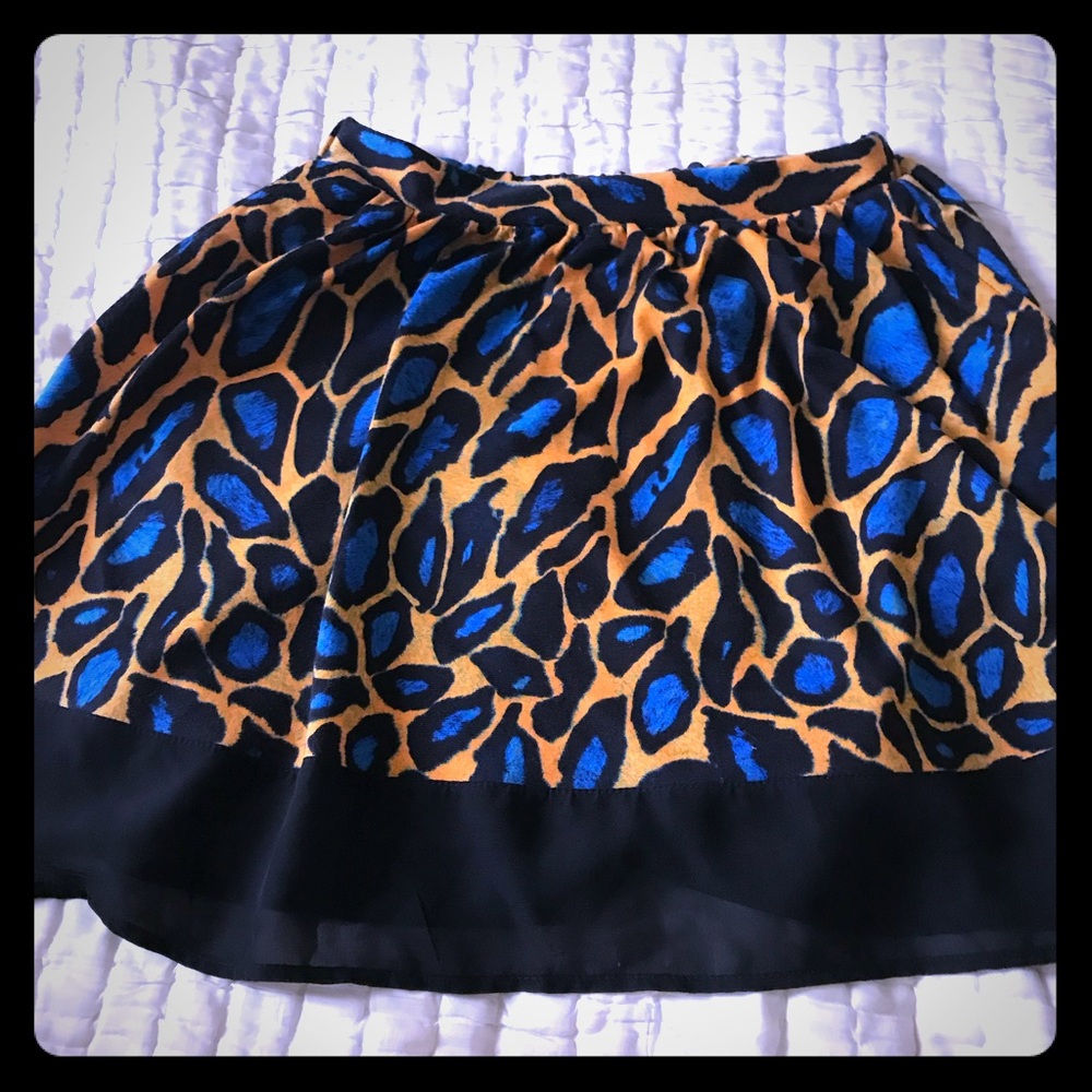 Bar III Tiger Print Skirt